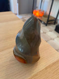 Flamme en jaspe polychrome - 505 g