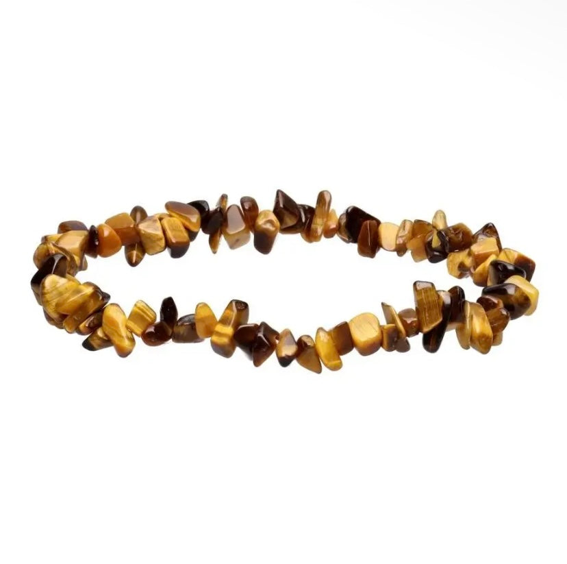 Bracelet chips en œil de tigre