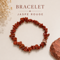 Bracelet chips en jaspe rouge