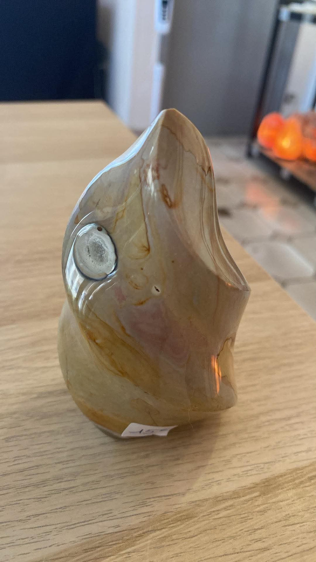 Flamme en jaspe polychrome - 430 g