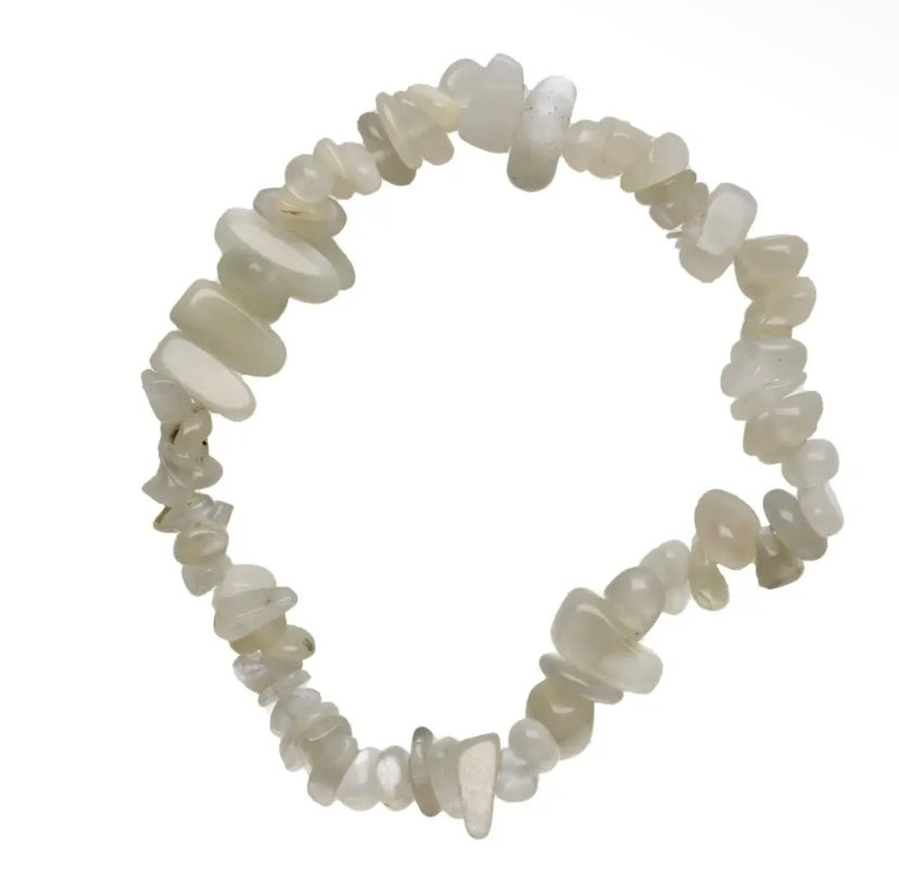 Bracelet chips en pierre de lune