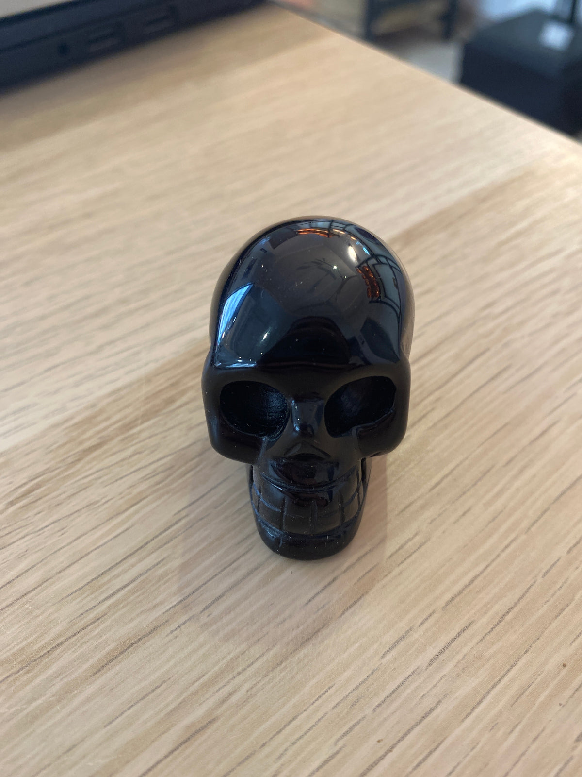 Tête de mort en obsidienne