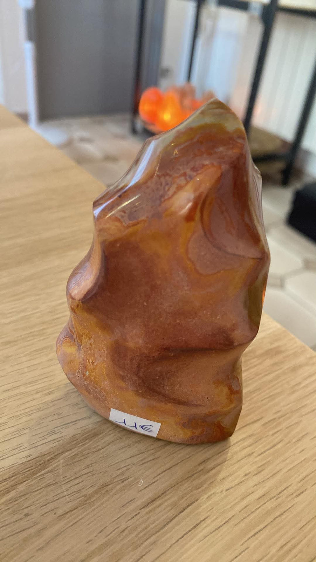Flamme en jaspe polychrome - 305 g