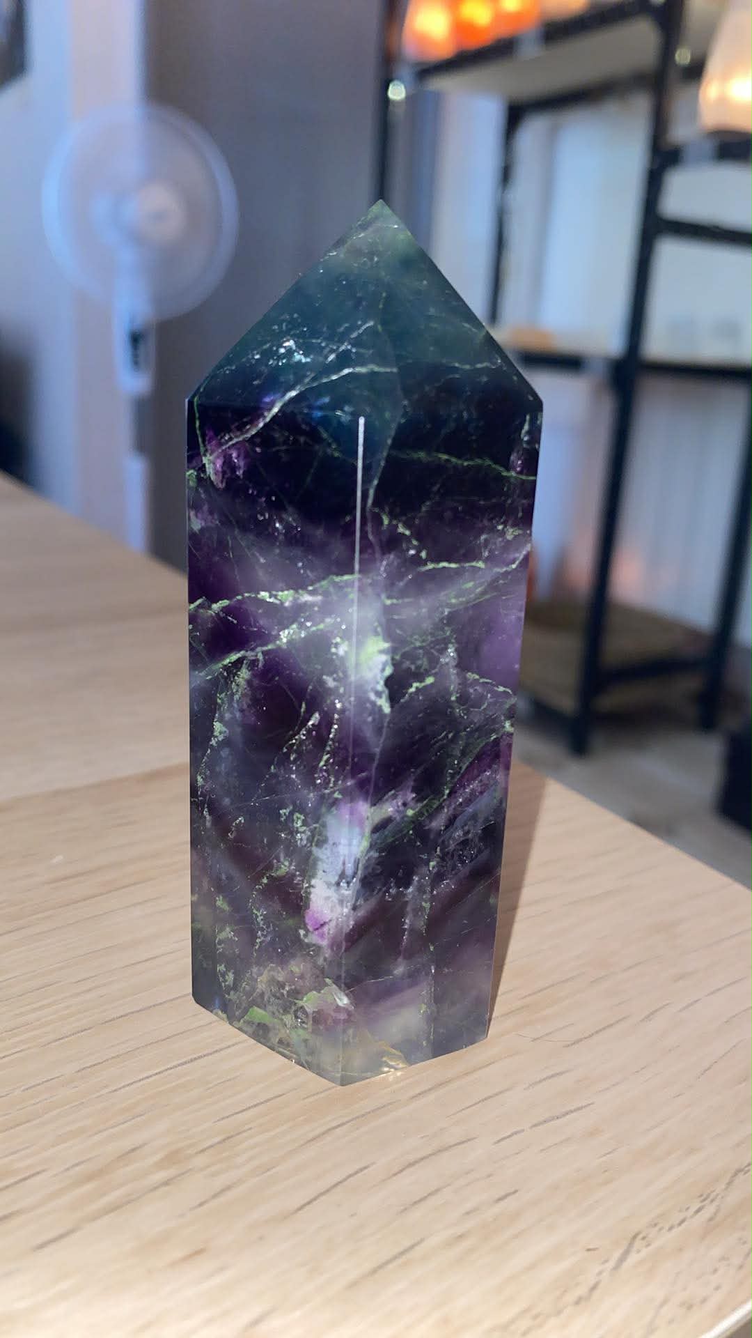 Obélisque en fluorite - 295 g