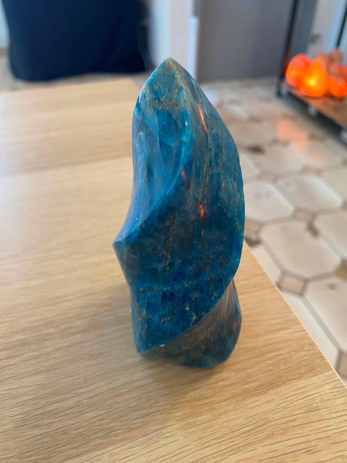 Flamme en apatite - 450 g