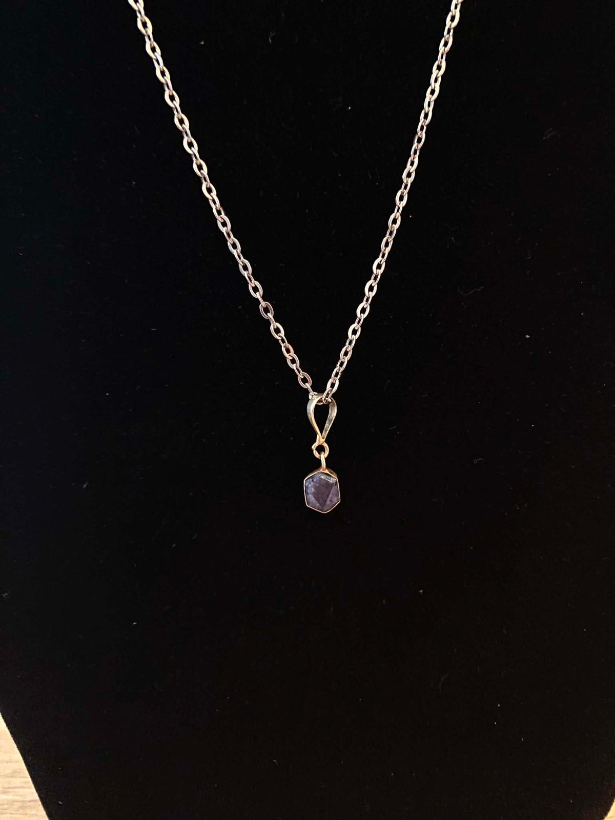 Collier pendentif saphir