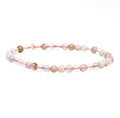 Bracelet perle en agate fleur de cerisier - 4 mm