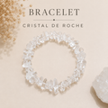 Bracelet chips en cristal de roche