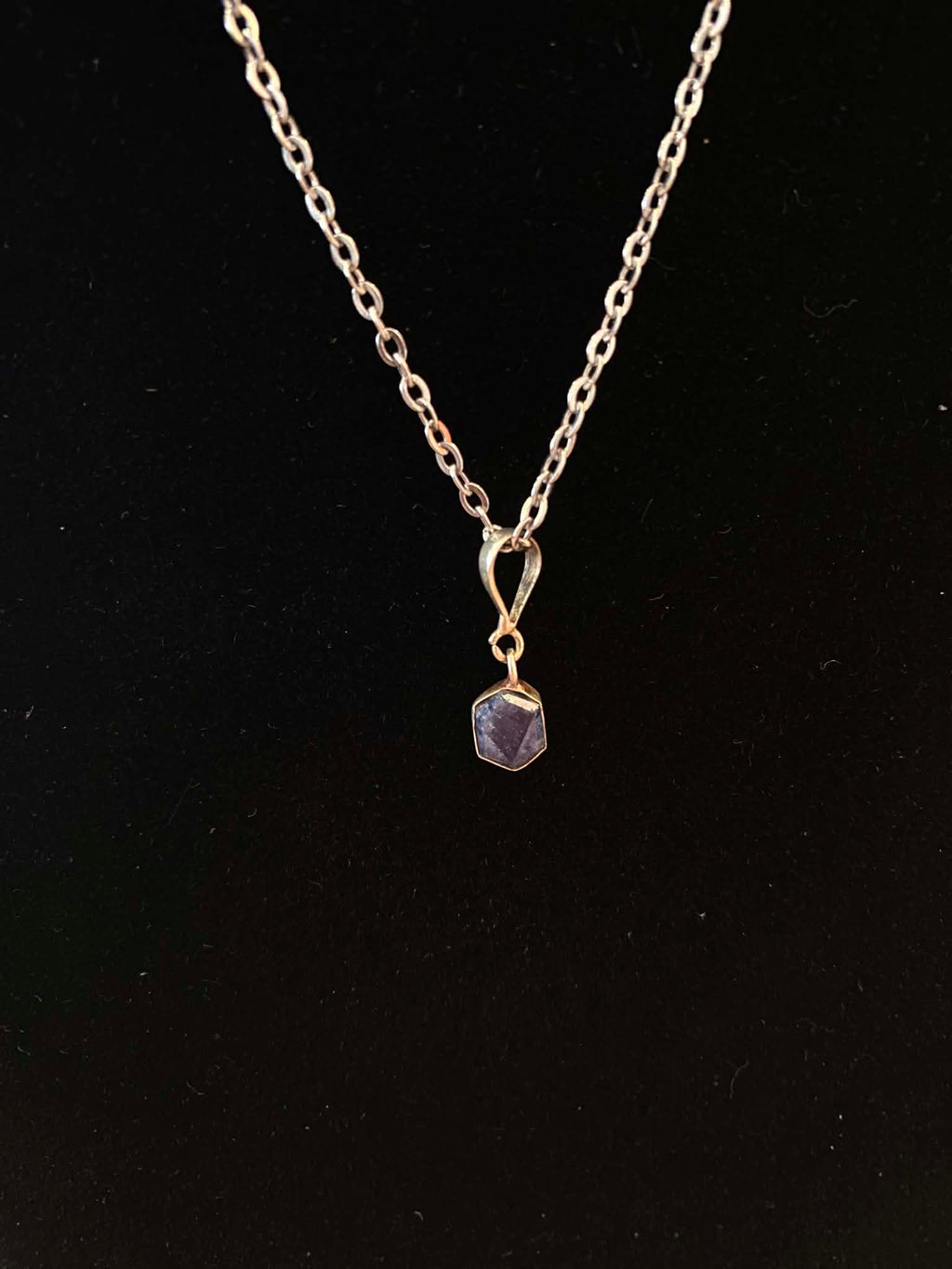 Collier pendentif saphir