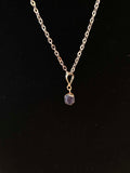 Collier pendentif saphir
