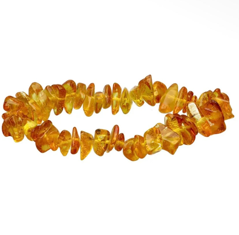 Bracelet chips en ambre