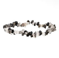 Bracelet chips en quartz tourmaline