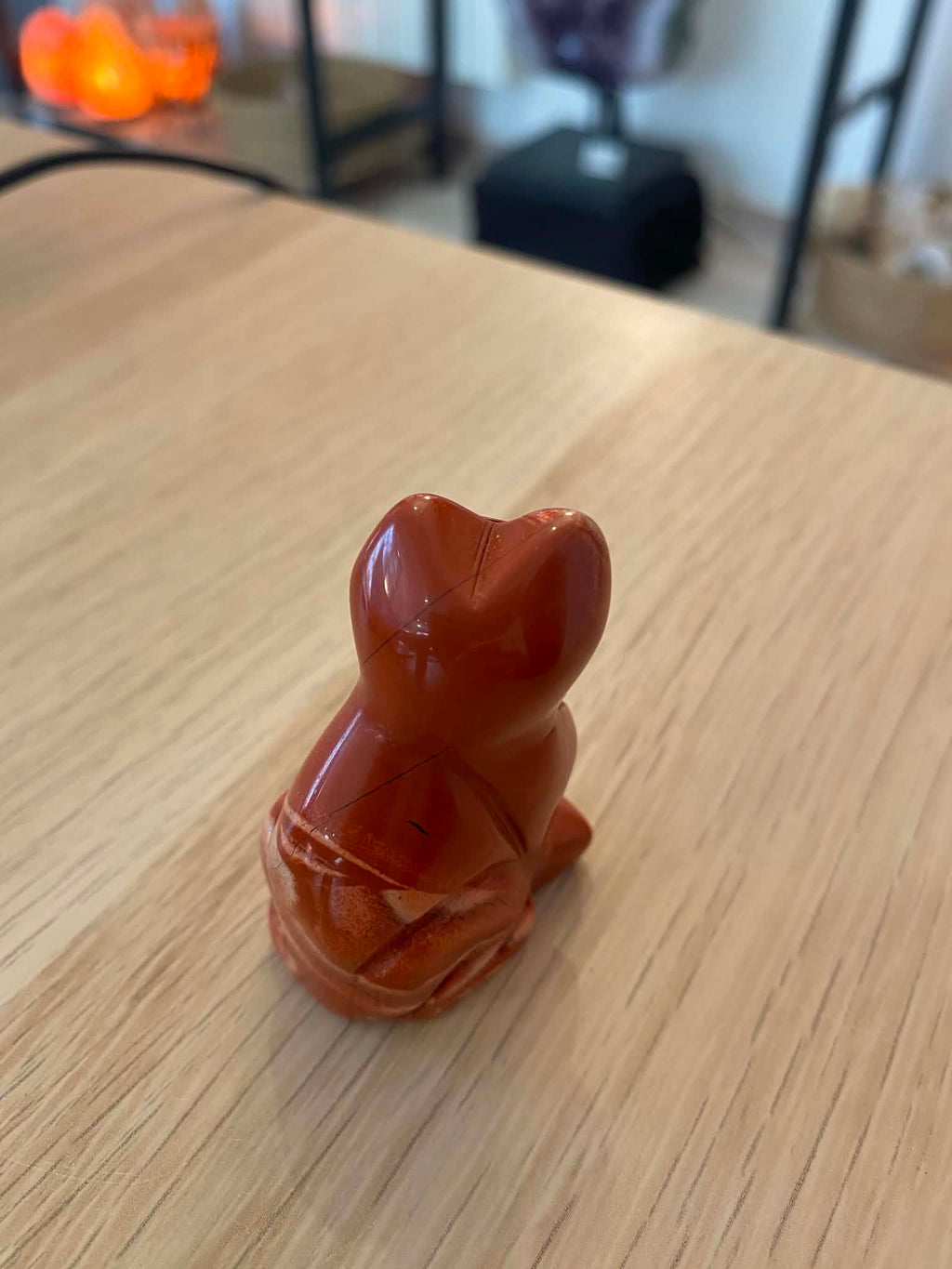 Chat en jaspe rouge
