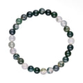 Bracelet en perle en agate mousse - 6 mm