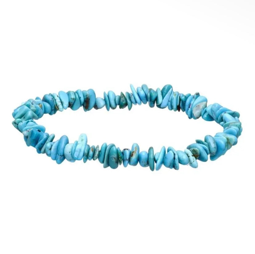 Bracelet chips en turquoise