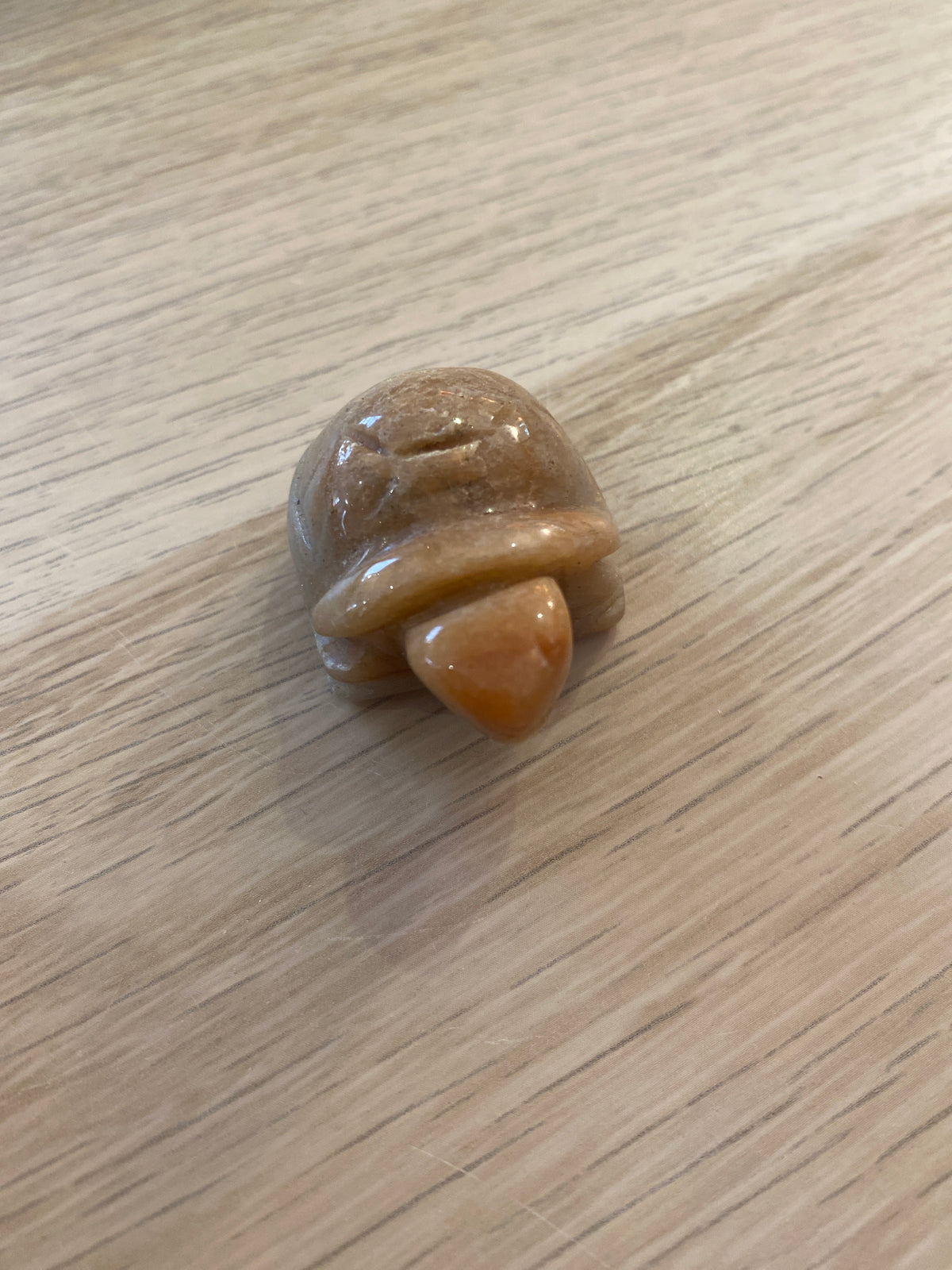 Petite tortue en quartz hématoïde