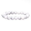 Bracelet perle en howlite - 10 mm