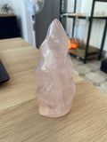 Flamme en quartz rose - 370 g