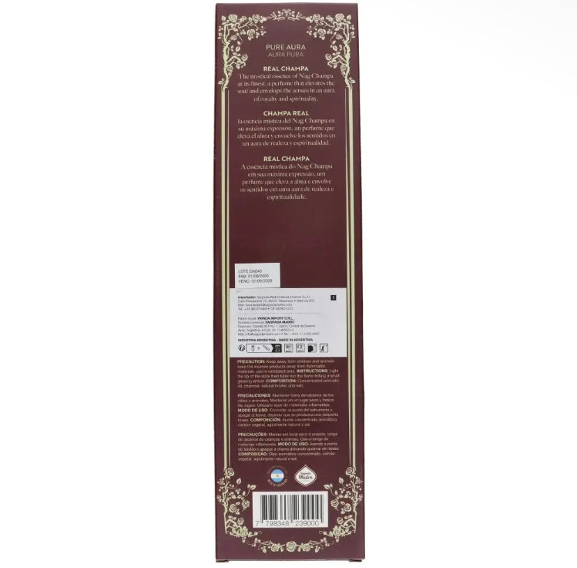 Encens Sagrada Madre parfumé premium - royal champa