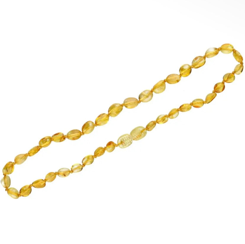 Collier d'ambre clair