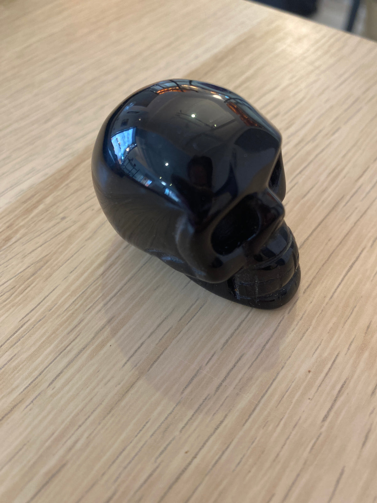 Tête de mort en obsidienne