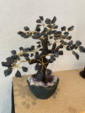 Arbre en tourmaline et améthyste