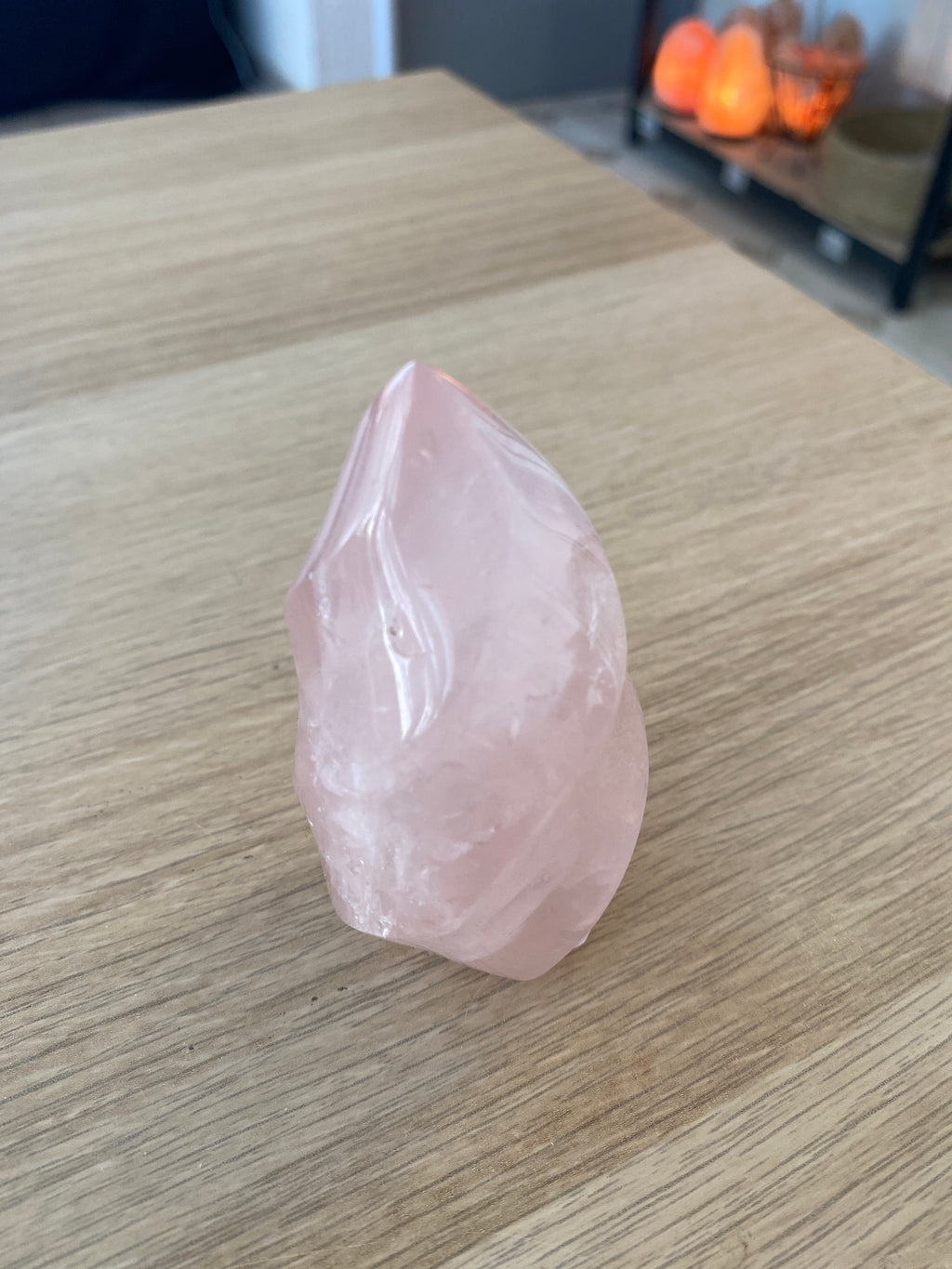 Flamme en quartz rose - 175 g