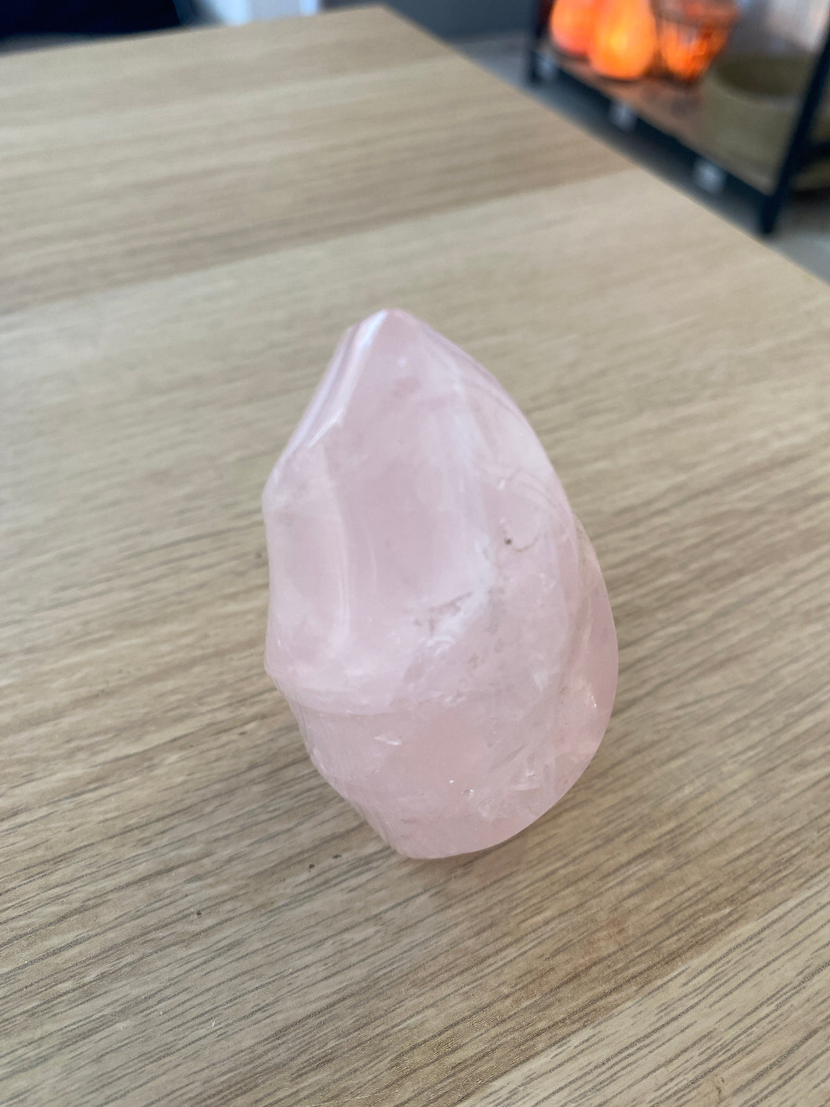 Flamme en quartz rose - 175 g