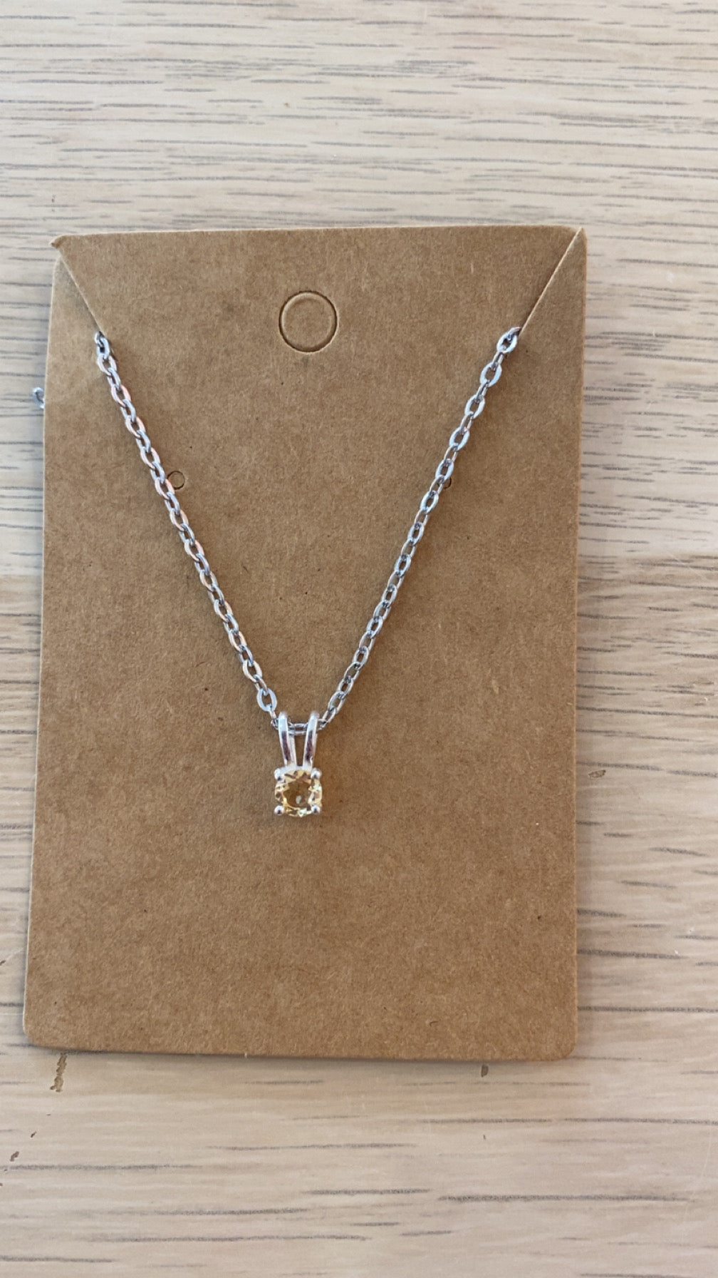 Collier pendentif en citrine