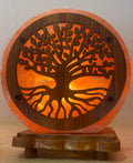 Lampe de sel de l'Himalaya - Motif Arbre de Vie