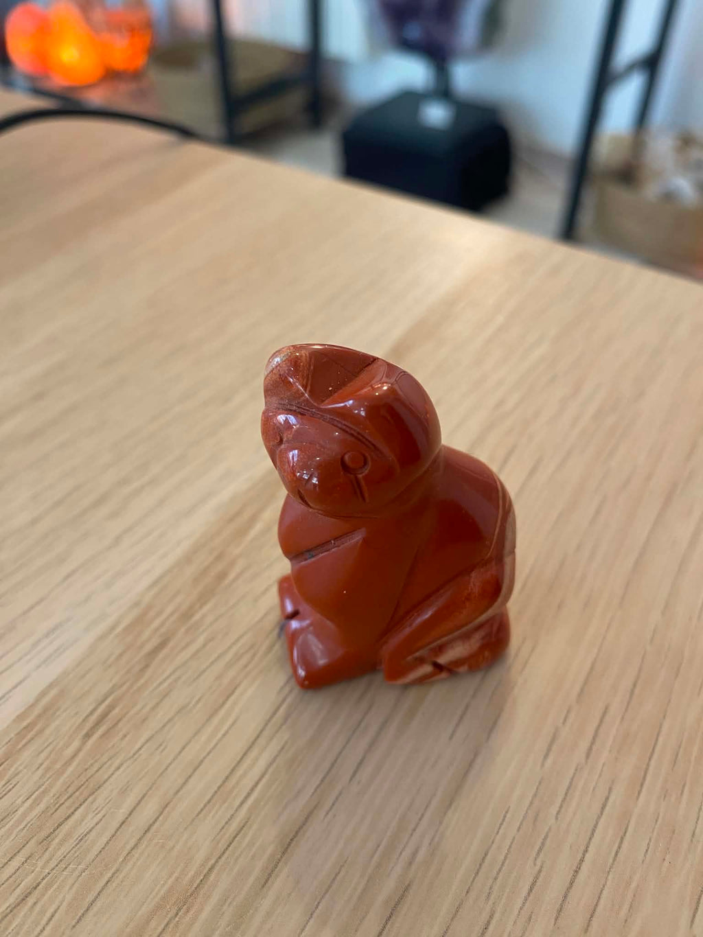 Chat en jaspe rouge