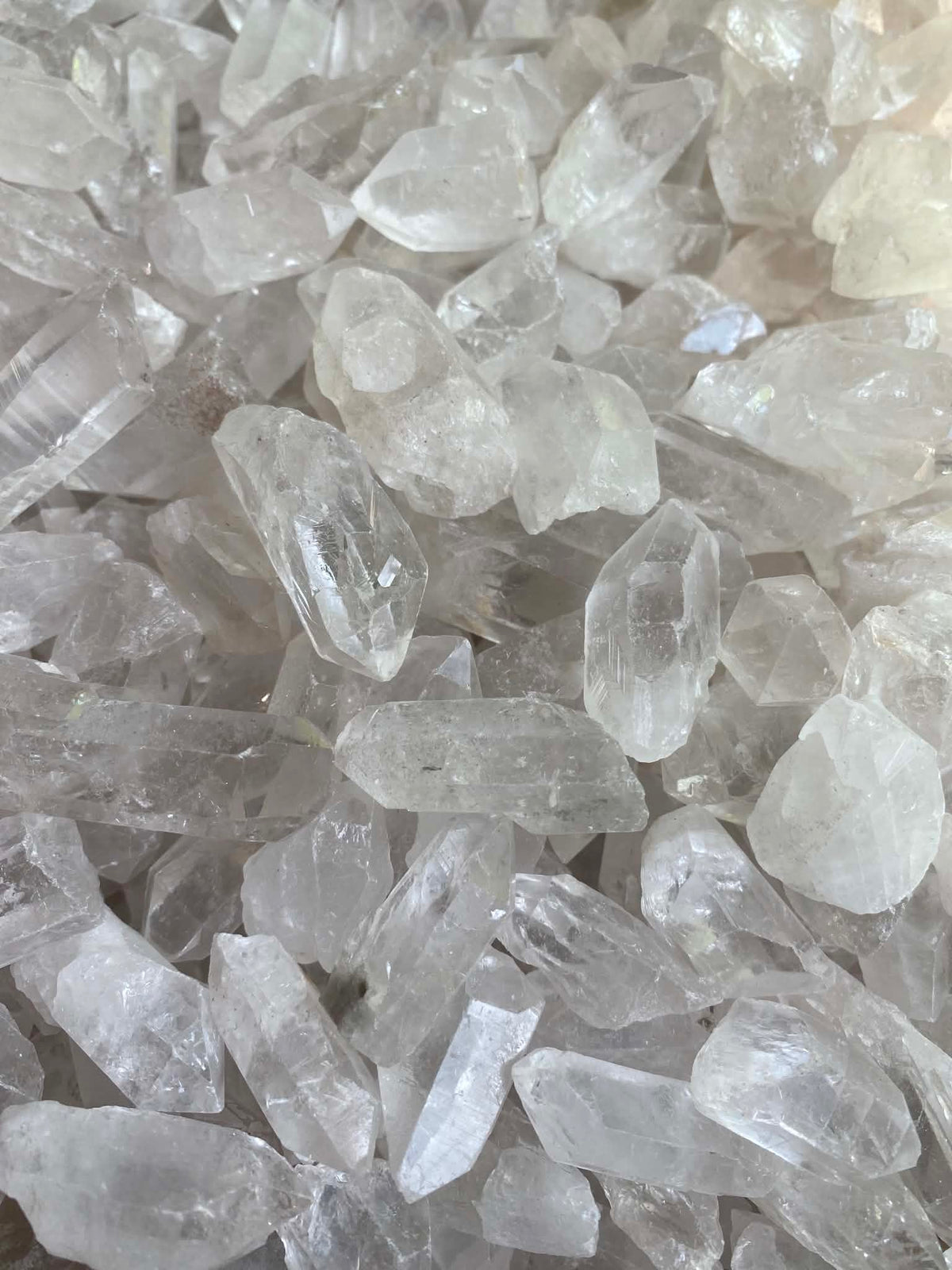Cristaux de quartz blanc