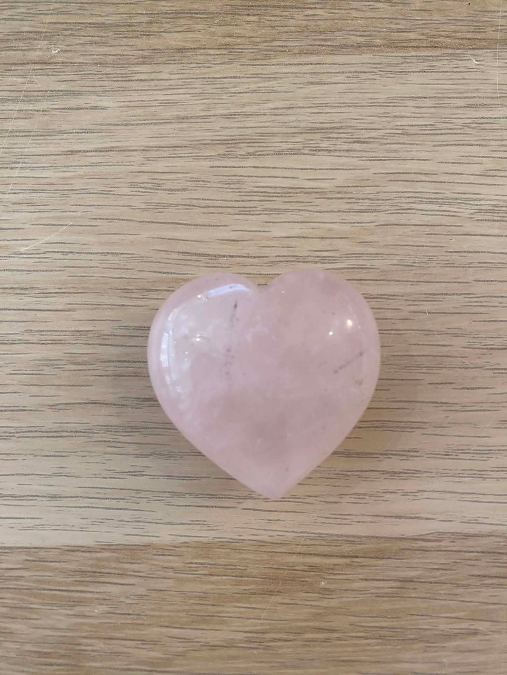 Cœur en quartz rose