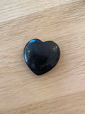 Cœur plat en obsidienne
