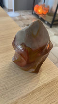 Flamme en jaspe polychrome - 360 g