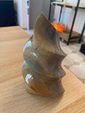 Flamme en jaspe polychrome - 825 g