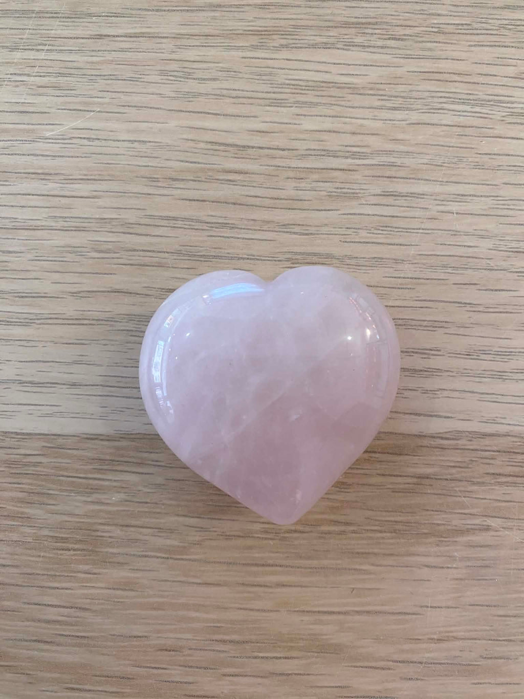 Cœur en quartz rose