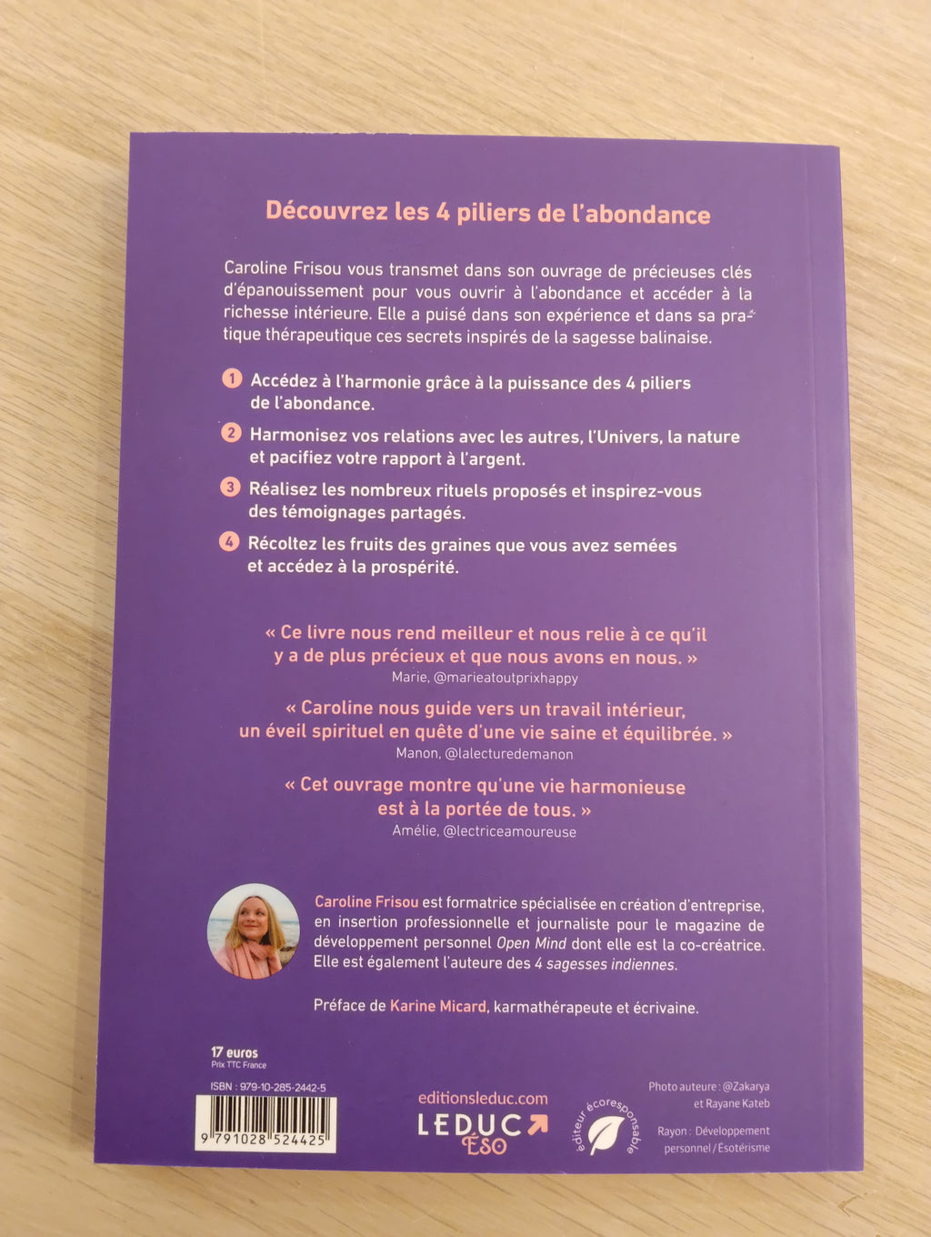 Les 4 secrets de l’abondance – Caroline Frisou