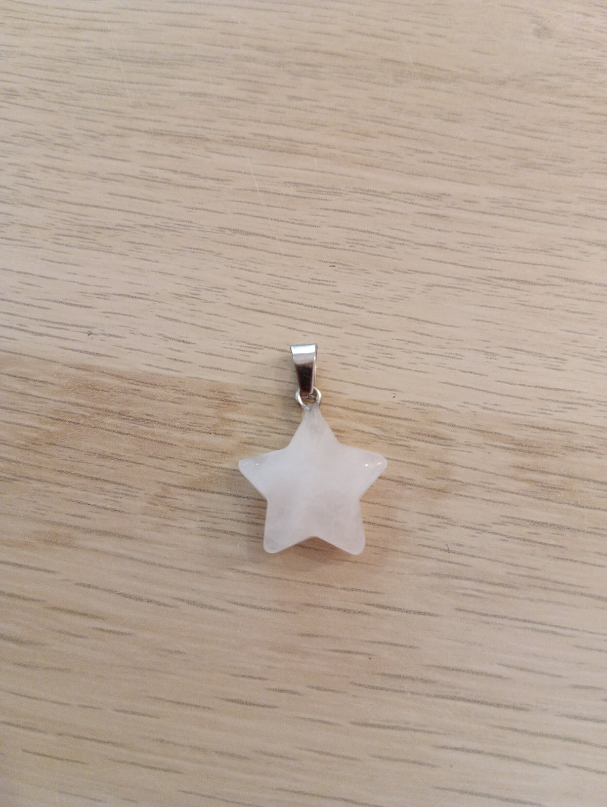 Pendentif étoile en quartz rose