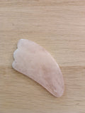 Pierre de Gua Sha en quartz rose