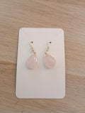 Boucles d’oreilles en quartz rose