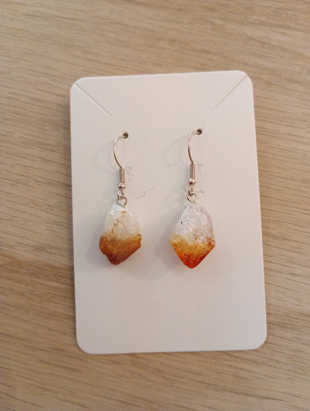 Boucles d’oreilles en citrine