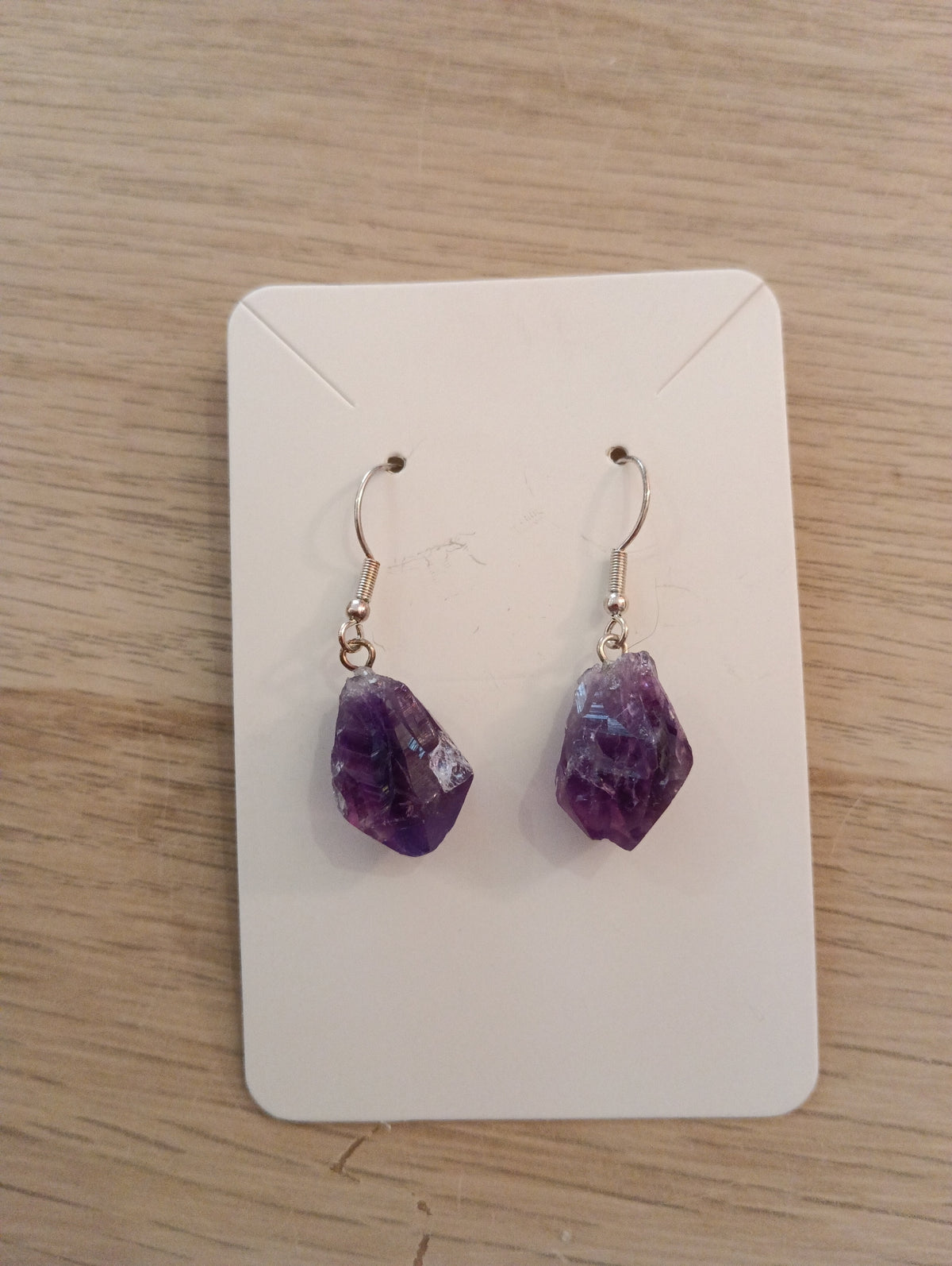Boucles d’oreilles en améthyste